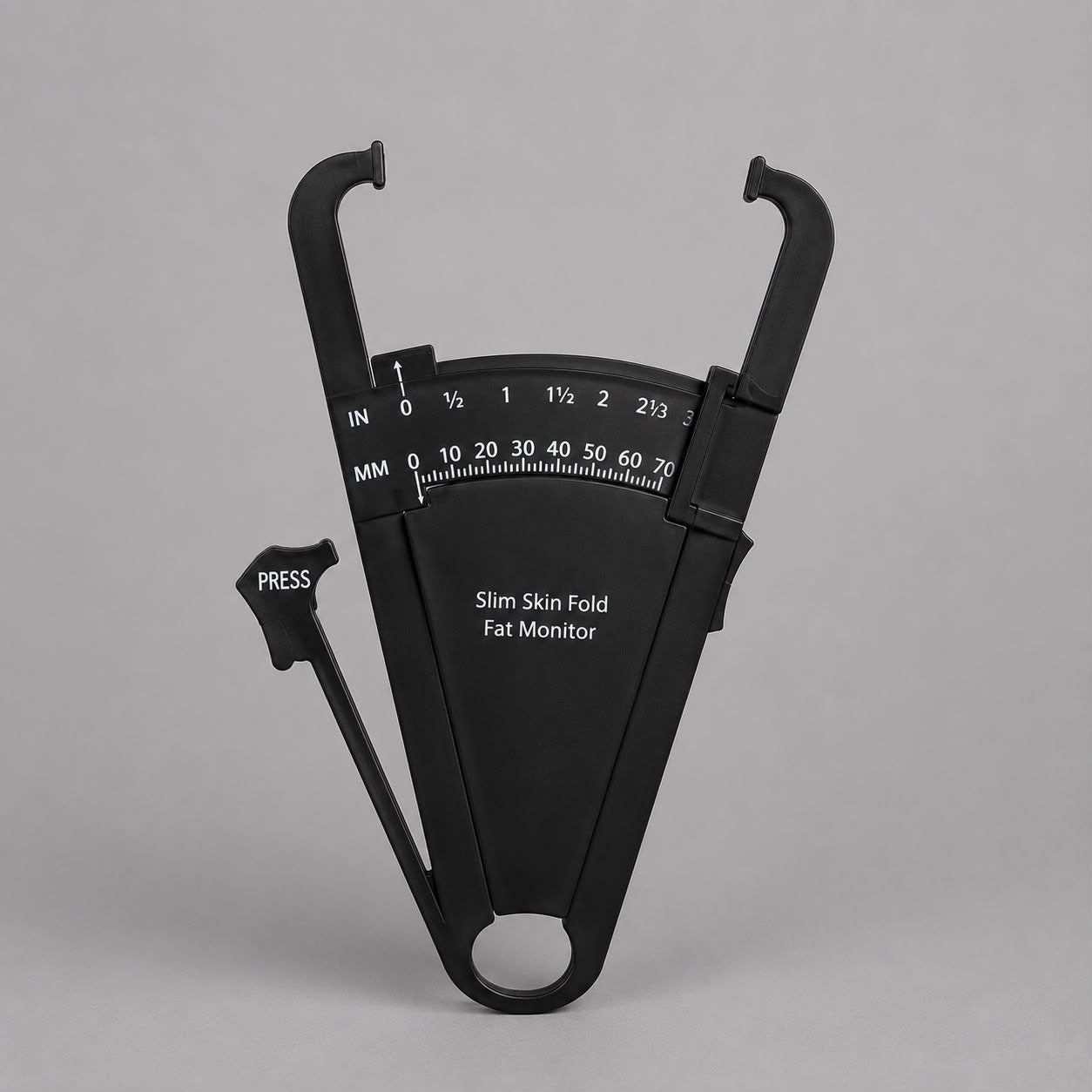 Slim skin fold fat monitor